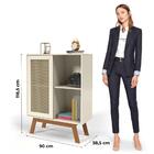 Cantinho Do Café Alto Rattan Off White Ofertamo Móveis