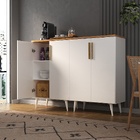 Cantinho Do Café Apolo 4 Portas Branco/ Cinamomo - Moville