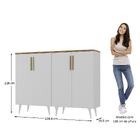 Cantinho Do Café Apolo 4 Portas Branco/ Cinamomo - Moville