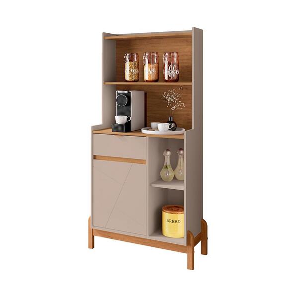 Cantinho Do Café Bari Com 1 Porta E Pés De Madeira Maciça