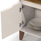 Cantinho Do Café Flow Com 2 Portas E Pés De Madeira Maciça