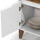 Cantinho Do Café Flow Com 2 Portas E Pés De Madeira Maciça