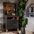 Cantinho Do Café Flow Preto/freijó - Ej Móveis