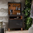 Cantinho Do Café Flow Preto/freijó - Ej Móveis