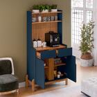 Cantinho Do Café Lizz Com 2 Portas E Pés De Madeira Maciça