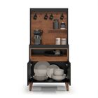 Cantinho Do Café Prateleira Com 2 Portas E Suporte Para Xícar