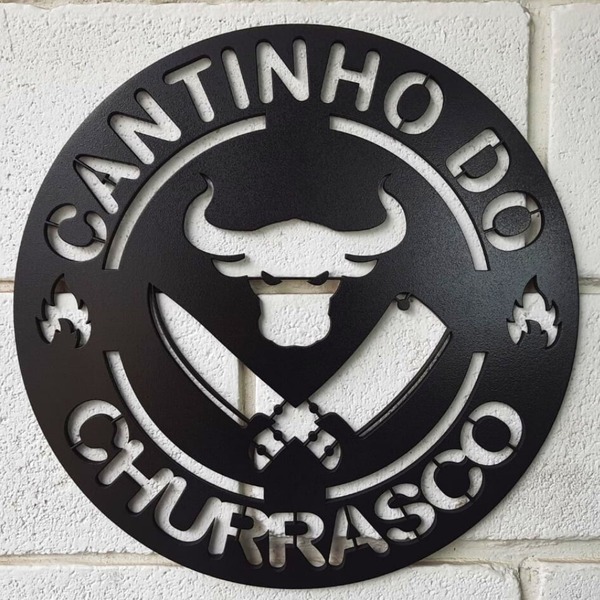 Cantinho Do Churrasco Placa Decorativa Madeira Churrasqueira