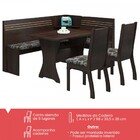 Canto Alemão Bis 5 Lugares 11679 Ameixa/cobre - Mobilarte Móv