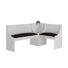 Canto Alemão Com Assento Almofadado Branco