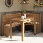 Canto Alemão Com Mesa De Jantar Rustic/bege Marrom Onill Made