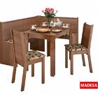 Canto Alemão Liebe Com 2 Cadeiras – Madesa - Rustico / Bege-m