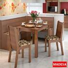 Canto Alemão Liebe Com 2 Cadeiras – Madesa - Rustico / Bege-m