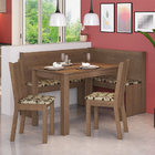 Canto Alemão Madesa Onill Com Mesa E 2 Cadeiras