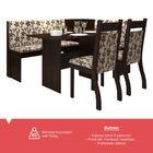 Canto Alemão Roma 5 Lugares Nogueira/brownie - Viero Móveis