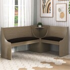 Canto Alemão Sem Mesa Nogal - Hecol Móveis