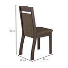 Canto Alemão Tango 5 Lugares Ameixa/chocolate - Mobilarte Móv