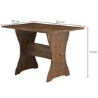 Canto Alemão Tango Sala De Jantar E 2 Cadeiras Dover/cobre -