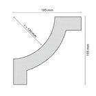 Canto Decorativo Para Boiserie Bw11 Em Poliestireno 4 Unidade