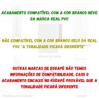 Canto Externo Branco Neve 15cm Para Rodapé Real Pvc