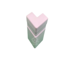 Canto Externo Branco Neve 7cm Para Rodapé Real Pvc