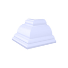 Canto Externo Forro P3 Moldurão/luxo/plus Branco Gelo 18un