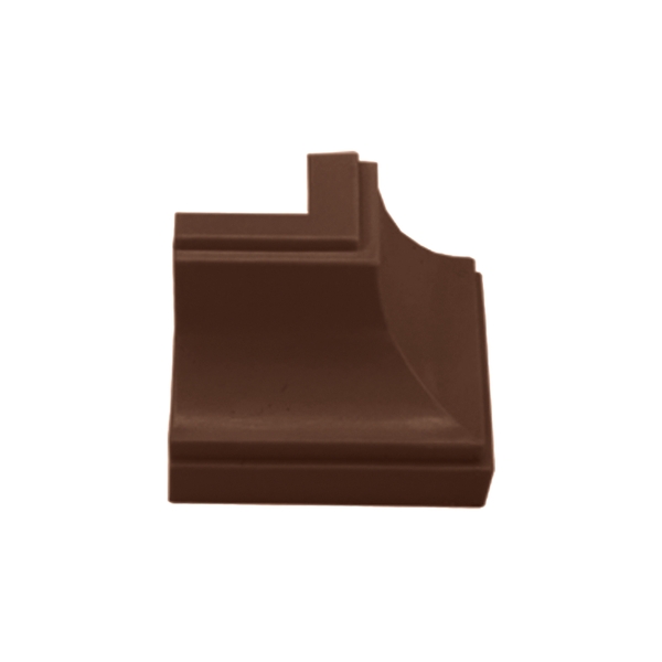 Canto Externo P Acabamento Em Forro Pvc Cor Mogno C/ 50 Unid