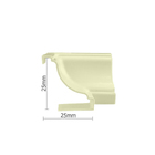 Canto Externo Para Acabamento De Moldura Em Forro Pvc, Cor Be