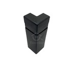 Canto Externo Preto 10cm Para Rodapé Real Pvc