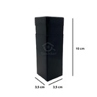 Canto Externo Preto 10cm Para Rodapé Real Pvc