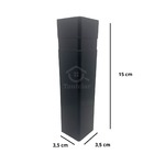 Canto Externo Preto 15cm Para Rodapé Real Pvc