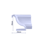 Canto Interno P Acabamento Em Forro Pvc Branco Gelo C/ 25 Un