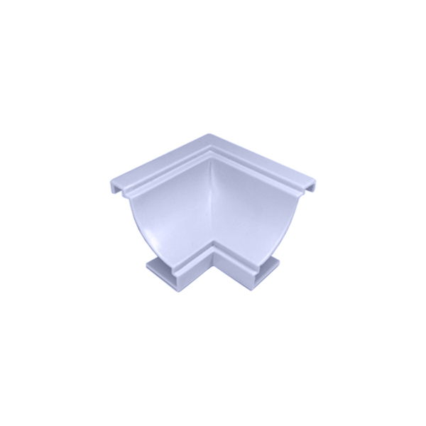 Canto Interno P Acabamento Em Forro Pvc Branco Gelo C/ 50 Un