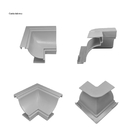 Canto Interno P Acabamento Em Forro Pvc Cinza C 100 Un