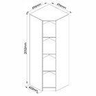 Canto Obliquo 1 Porta Wood Branco Line