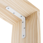 Cantoneira Abas Iguais Aço 25x100x100mm Branco 1 peça