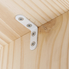 Cantoneira Abas Iguais Aço 38,1x38,1mm Branco 1 peça