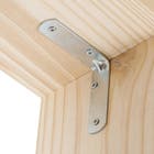 Cantoneira Abas Iguais Aço 40x40x10mm Prata 1 peça