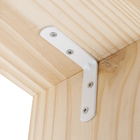 Cantoneira Abas Iguais Aço 60x60x15mm Branco 1 peça