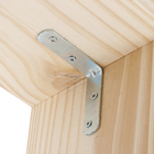 Cantoneira Abas Iguais Aço 60x60x15mm Prata 1 peça