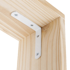 Cantoneira Abas Iguais Aço 88,9x88,9mm Branco 1 peça