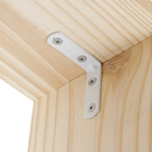 Cantoneira Aço 100x80x30mm Branco 1 peça