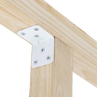 Cantoneira Aço 40x40x40mm Branco 1 peça