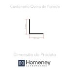 Cantoneira Alumínio Para Canto Parede 3/4 - 19mm X 19mm - Hom