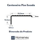 Cantoneira Alumínio Para Degrau Escada 34mm X 14mm - Homeney
