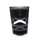 Cantoneira De Plástico Preta Com 2 Divisórias 36x21,5cm