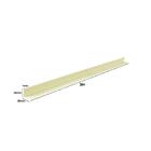 Cantoneira L Pvc Protetor De Canto 25x25mm Barra 300cm 15 Un
