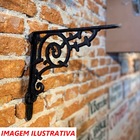 Cantoneira Mão Francesa Hera Em Ferro Fundido N10 14x11cm