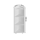 Cantoneira Multiuso Com Prateleiras Mark Branco