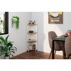 Cantoneira Multiuso Com Prateleiras Mark Branco/freijó