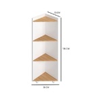 Cantoneira Multiuso Mark Nature/branco - Fabri Móveis